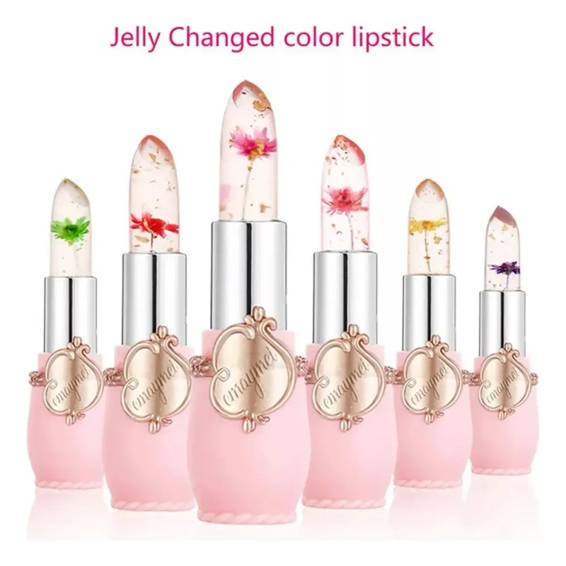 Q Beleza Brilhante Flor Cristal Jelly Batom Magic Temperatur