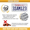 ZIMISI Anti Theft Car License Plate Screws, M6 (1/4") Stainless