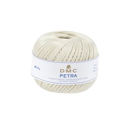 DMC Petra Yarn, 100% Cotton, Cream (ECRU), Size 3
