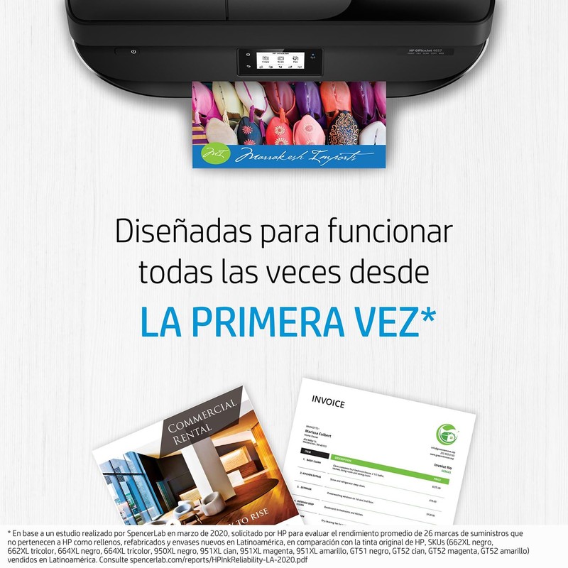 HP Cartucho de tinta 664XL Tricolor Original (F6V30AL)