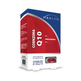 CoQ10 | Coenzima Q10 Pura | 30 Capsulas SoftGels | Suplemento Antioxidante para Corazon y Energia de Alta Calidad | Maklen