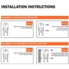 2Pcs Ironing Board Hook Wall Mount, Wall Mount Ironing Board