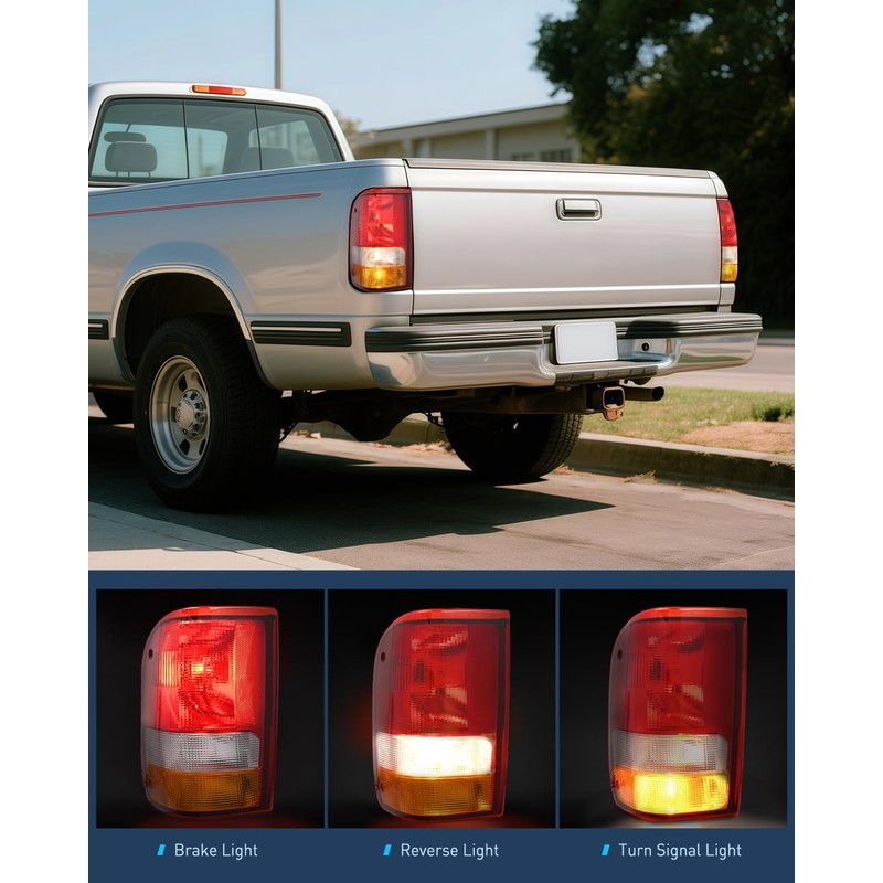 Nilight Taillight Assembly for 1993 1994 1995 1996 1997 Ford