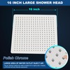 Midanya Rainfall Shower Head Square Stainless Steel Rain Showerhead High