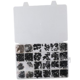 HOBBYIN 1060Pcs M2 M3 M4 M5 Metric Screws Assortment Kit, Hex Socket Flat Head Screws Bolts and Nuts Washers Kit, 12.9 Carbon Steel Black Bolt Assortment Machine Screws (8/12/16/20mm)