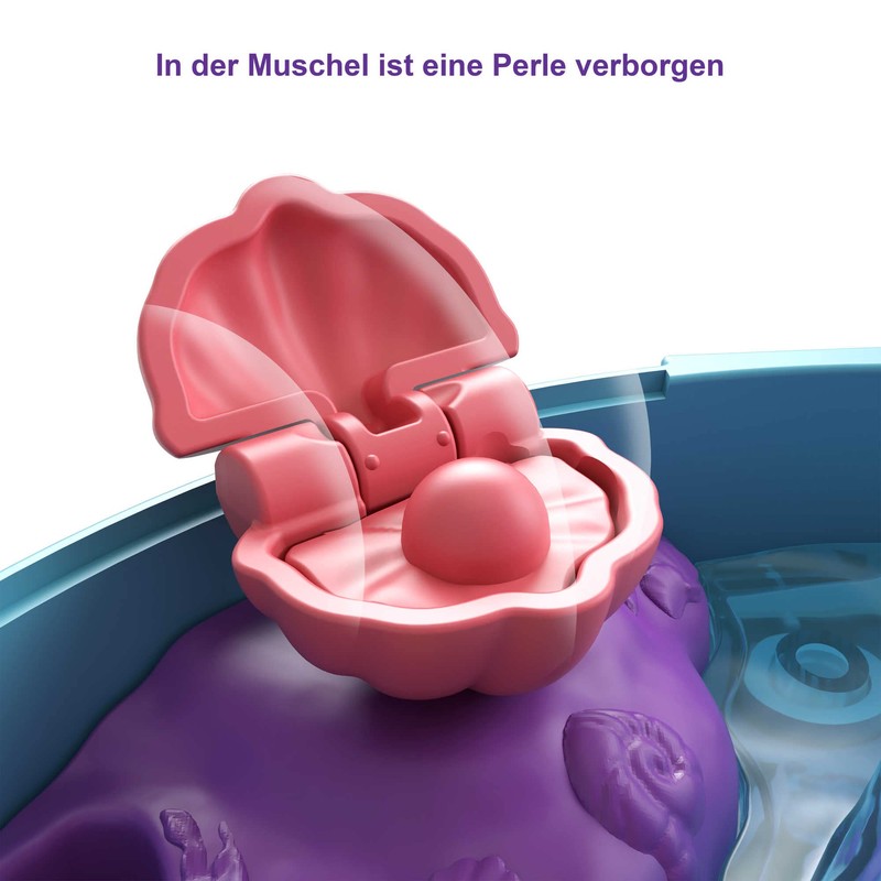 -​Polly Pocket Dolphin Beach Compact, Beach Adventure Theme with Micro