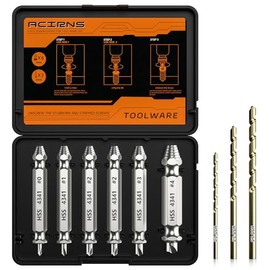 Damaged Screw Extractor Set,Fathers Day Gifts for Dad from Daughter Son,Gifts for Men,Christmas Stocking Stuffers for Men Husband Boyfriend, Cool Stuff Gadgets (white)