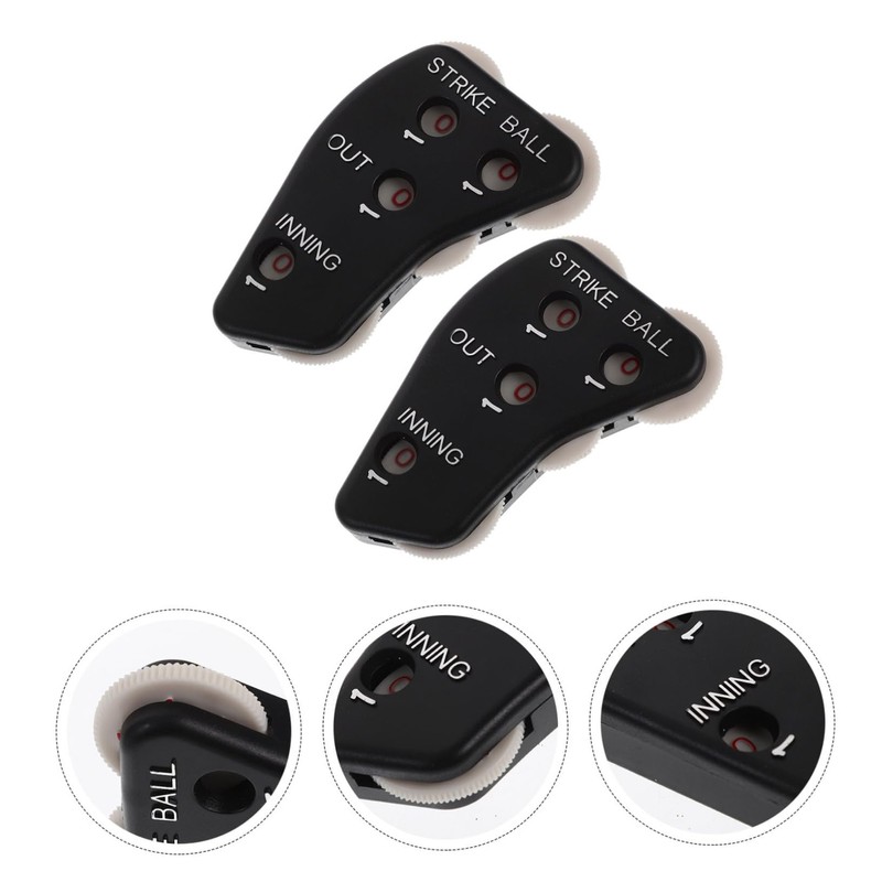 Abaodam 2Pcs Portable Baseball Umpire Clicker Lightweight Scoring Device for