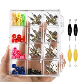SIXPOINTS DIY Fingerboard Making Kit Case -14Pcs 31mm Trucks,48Pcs Multi Colour Wheel, 60Pcs Screws,30Pcs Nuts,4Pcs Spanner Tool,Compatible with Most Finger Board Repair Replace Tool