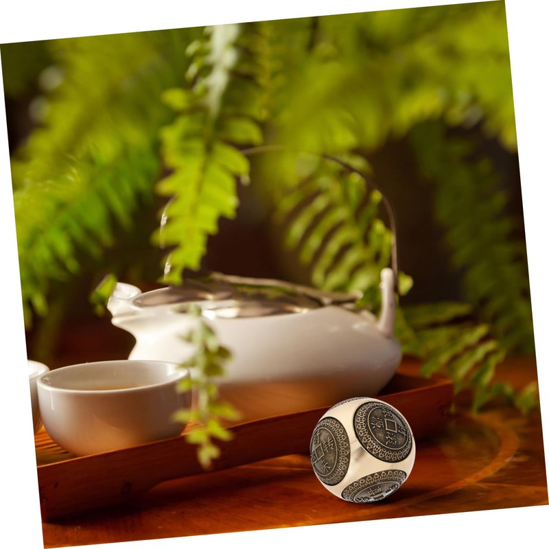 ORFOFE Solid Brass Exercise Ball 2pcs Handballs for Sports Massage