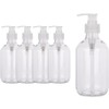 Pump Lotion Shampoo Empty Bottle Container 500ml, transparent (cap), 5 pcs / 펌프 로션 샴푸 공병 용기 500ml, 투명(캡), 5개