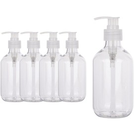 Pump Lotion Shampoo Empty Bottle Container 500ml, transparent (cap), 5 pcs / 펌프 로션 샴푸 공병 용기 500ml, 투명(캡), 5개