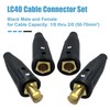 2 Pack LC-40 Welding Leads Quick Connector, Welding Cable Connectors,