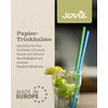Sovie Colourful Paper Straws, Plastic-Free, FSC-Certified, Made in Europe, Biodegradable,