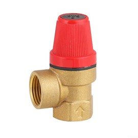 Safety Valve, Boiler Safety Pressure Relief Valve, 1/2" Pressure Relief Valve, Pressure Level 3 Bar to 6 Bar, Drain Valve, Water Oil (3 bar)