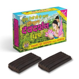 Dev-Darshan Wet Dhoop Sticks for Puja and Meditation, Natural Fragrance, 120 Sticks, Pack of 6