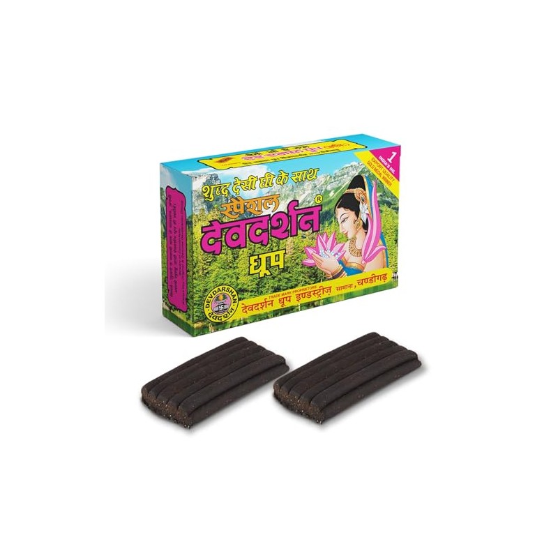 Dev-Darshan Wet Dhoop Sticks for Puja and Meditation, Natural Fragrance,