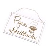 Grillplatz Sign Grill – Papas Grillecke – Wooden Sign Decorative