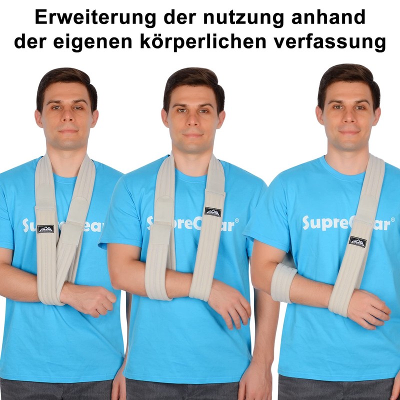 supregear Arm Sling Adjustable Lightweight Comfortable Shoulder Sling Breathable Medical