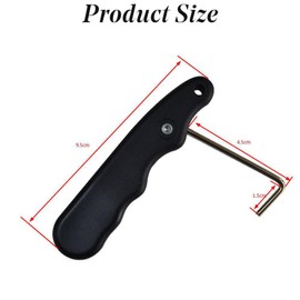 Ice Skate Lace Tightener, Folding Hockey Lace Tightening Tool Portable Shoe Puller with Stainless Steel Boot Hook Sharpener Accessories for Ice Skates Rollerblades Figure Skates Shoes (Red)