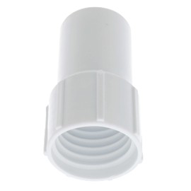 U.S. Pool Supply 1-1/2" Pool Hose Cuff - Pool Replacement for Spiral-Wound Vacuum Hoses, Threaded ABS Plastic - Connects Vacuum Head & Skimmer