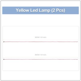 Light Up Your Bricks- 2 Pieces X LED Bit Light Yellow 30 cm, USB Powered, Compatible with Legos, DIY Lighting