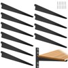10 Pack 7‑Inch Adjustable Wire Shelf Brackets – Heavy‑Duty Double‑Track