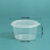 Jsleid Pack of 100 Transparent Mini Plastic Cups Set, Small