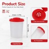 2Pcs Plastic Salt and Pepper Shakers Moisture Proof Spice Dispenser