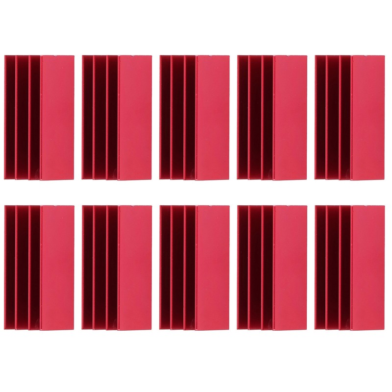 10Pcs Heat Sink 40x16x16mm Aluminium Thermal Cooler Cooling Radiator Set