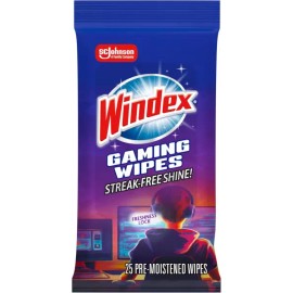 Wndex 윈덱스 게이밍 클리닝 물티슈 모든 장비와 전자제품을 즉시 청소할 수 있는 미리 적신 프레시 락을 위한 Windex Gaming Cleaning Wipes for Instantly Cleaning All Equipment and Electronics with Pre-Moistened Fresh Locks