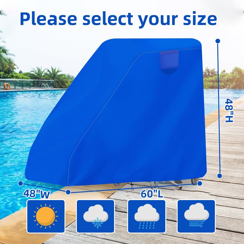 Lift Pool Chair Protective Cover, 600D Heavy Duty Swimming Pool