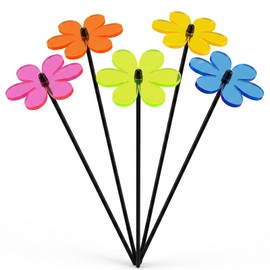 5pcs Garden Flower Stakes, Daisy-Style