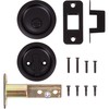Round Pocket Door Lock, Privacy (Bed/Bath) Latch, 2-3/4" Backset, RCL,