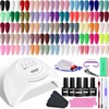 JODSONE Gel Nail Polish Kit 60 PCS with U V