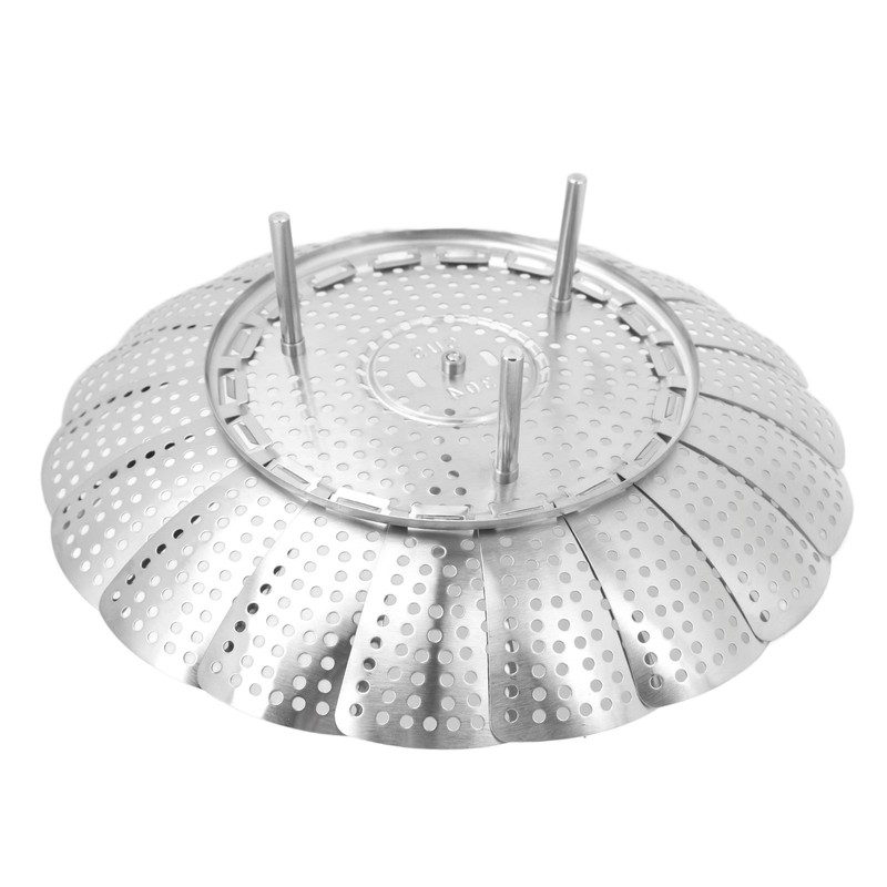 Foldable Vegetable Steam Basket No Warping 304 Stainless Steel Folding
