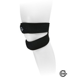 Solace Care 1 Pair Iliotibial Band Syndrome | Runners Patella Knee Strap Support | For Men & Women | Jumpers Knee ITB Osgood Schlatters Tendonitis Arthritis Sports Squats Cycling | Adjustable Wrap