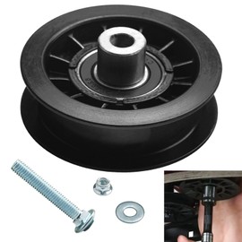 532194327 Flat Idler Pulley - Replaces 194327 532-194327, Compatible with Husqvarna Poulan Craftsman YT4000 YS4500 Lawn Tractor with 42" 54" Deck