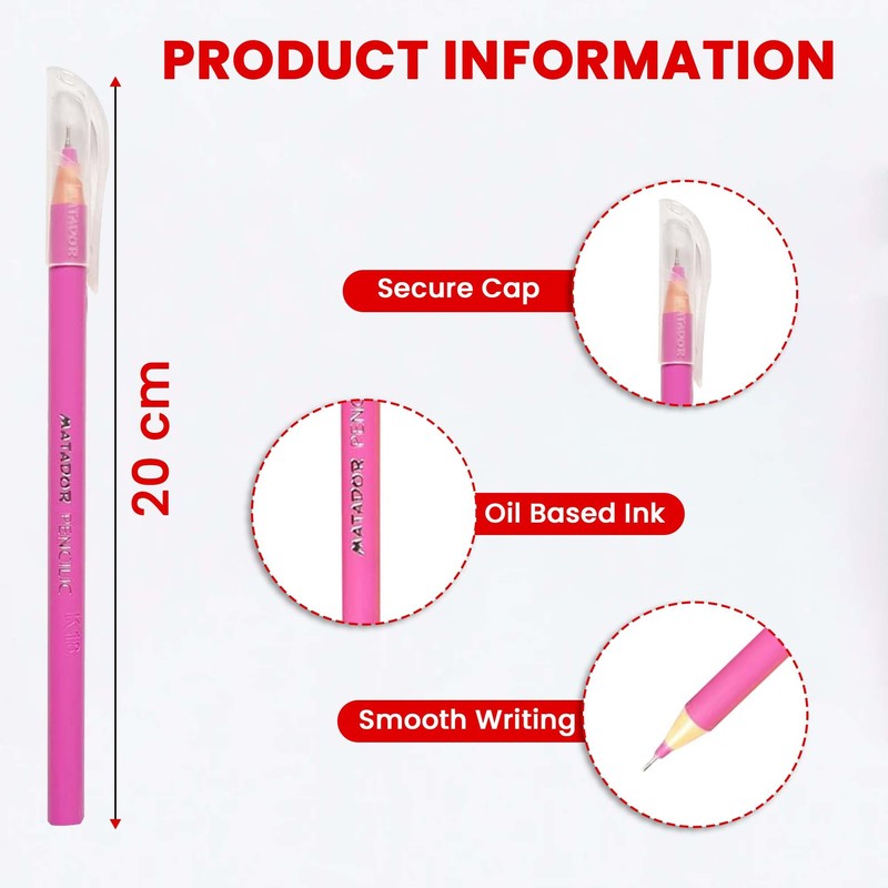 Matador Pencilic Premium Oil Gel Pen 0.4 mm Fine Black