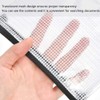 TIMESETL 10 Pcs Zipper File Bags A6 Mesh Pouch Clear