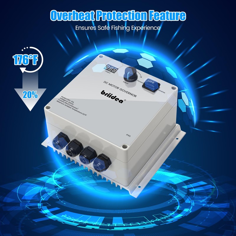 PWM Controller (2nd Generation), Briidea 12V-24V 35A DC Motor Speed