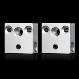 3D Printer Heater Block Compatible with CR10 Ender 3s V2 Ender 3 pro Ender 5 Pro Plus S4 S5 with High Temperature Resistant (Aluminum)