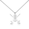 BNQL Fencing Necklace Fencing Gift Fencing Lovers Gifts Fencing Sport