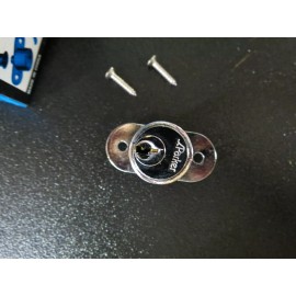 S.PARKER POLISHED CHROME SLIDING DOOR PUSH LOCK with 2 KEYS #2290PCH