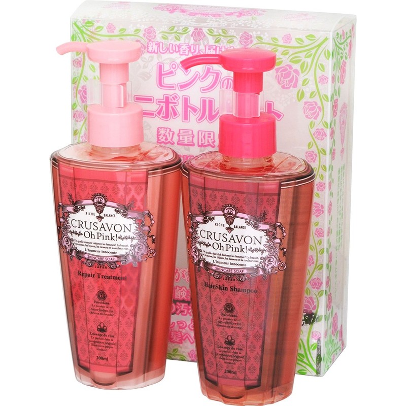 Chryusabon Hair Care Mini Bottle Set, Pinkish Fruity Floral Scent