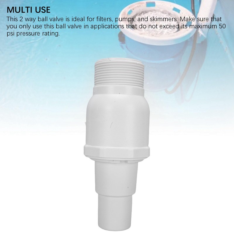 Generic 2 Way Ball Valve, 1.5-1.25 Inch 2 Way Ball