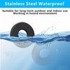 Pack of 50 Flat Washers M6, Black Washers Stainless Steel