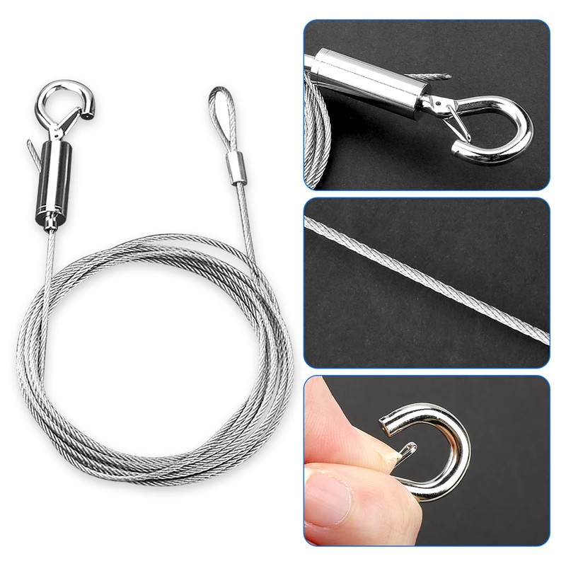 Adjustable Picture Hanging Wire Kit,Stainless Steel Heavy Duty Hanger for