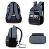 ZCJB-WSRY Cool Police Car School Backpack with Lunch Box &