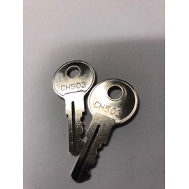 2 Pcs of Cut Keys Code CH503 RV Compartment Lock Truck Tool Box Keys Cargo